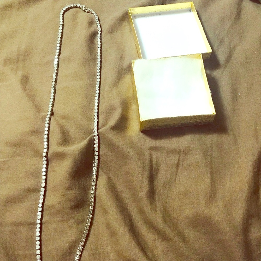 Cubic zirconia men’s chain ,long
